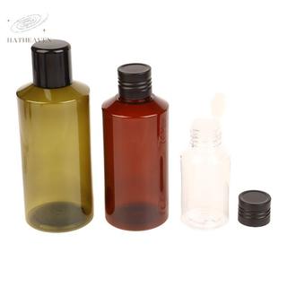 [hatheaven] 50 / 75 / 100 / 150 / 200ml Chai Bóp Nhựa Có Nắp Núm Sữa Dưỡng Da PET Chai Dầu Gội Có Thể Đổ Lại Hộp Đựng Mẫu Mỹ Phẩm Rỗng Đẹp