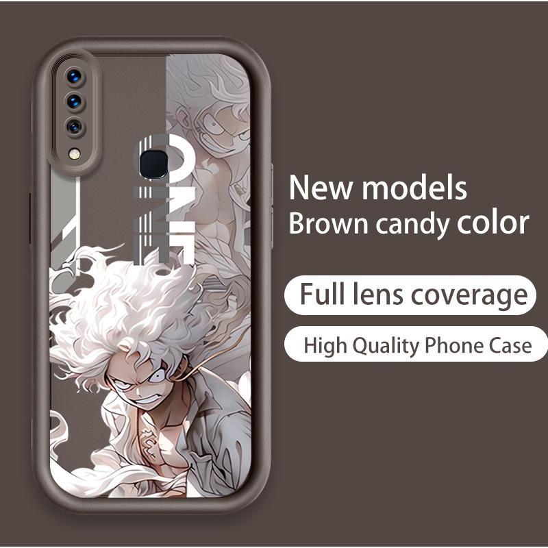 Vỏ Cho VIVO Y17 Y12 / Y12i Y15 1901 1902 1904 Hoạt Hình Silicon Màu Kẹo TPU Mềm One Piece Five Gear Luffy Angel Eye Vỏ Điện Thoại Chống Sốc