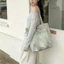 Túi Tote thêu chữ Tie-Dye Phong cách lười biếng Túi đeo vai dung tích lớn Sinh viên Com