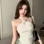 Không Đều Ba Chiều Dây Hoa Dây Camisole Nữ Mặc Ngoài Mùa Hè Phong Cách Mới Thái Ngọt Ngào Cô Gái Gợi Cảm Ống Top