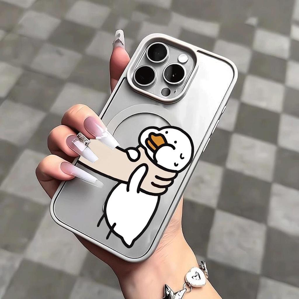Vịt Ứng dụng iPhone 16P17/1514 Vỏ điện thoại hút từ 13/12 Dễ thương 11 Ý tưởng