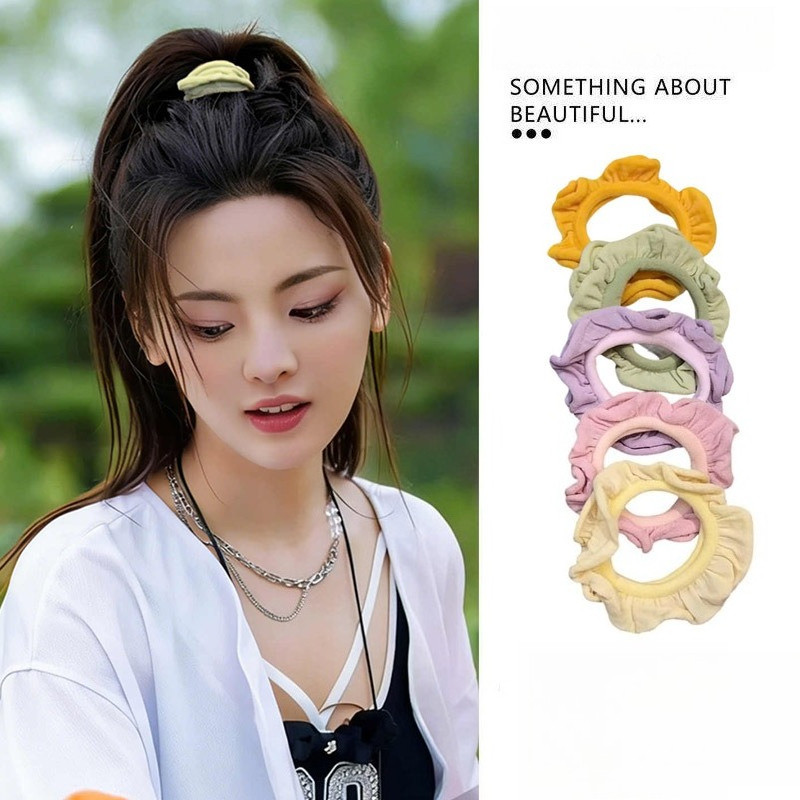 Dopamine Mềm Co Giãn Cao Ren Tóc 2026 Phong Cách Mới Cao Su Dây Buộc Tóc Nữ