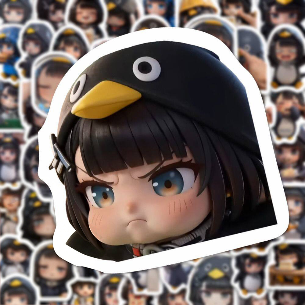 Trò Chơi Arknights: Endfield Penguin 102 Chiếc Dán Gugu Gaga Chim Cánh Cụt Đề Can Thêu Sò Notebook Hành Lý Miếng Dán Đồ Chơi Quà Tặng