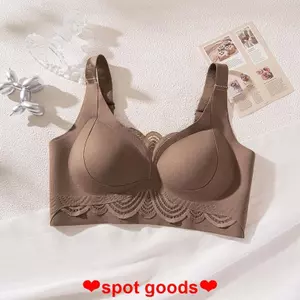 Áo Ngực Ren Cho Ngực Lớn, Hỗ Trợ Nâng Và Ngăn Chảy Xệ, Không Có Vòng Thép