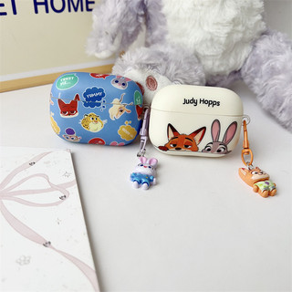 Zootopia cho Airpods4 Airpod 1 / 2 3 Pro Pro2 pro3 Bộ tai nghe Bluetooth không dây Vỏ bảo vệ tai nghe AirPods Pro i3 i4 pro3