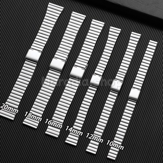 Dây đeo đồng hồ bằng thép không gỉ 10-20mm dành cho doanh nghiệp Dây đeo đồng hồ kim loại 1 hạt bền bỉ dành cho nam nữ Vòng đeo tay thay thế