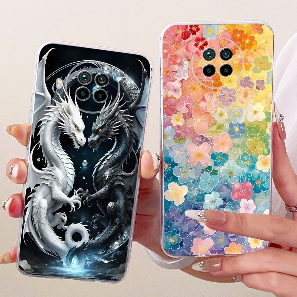 Dành Cho Xiaomi Mi 10T Lite 5G Ốp Lưng Trong Suốt Mèo Dễ Thương Thời Trang Bướm Vỏ Sơn Ngộ nghĩnh M2007J17G