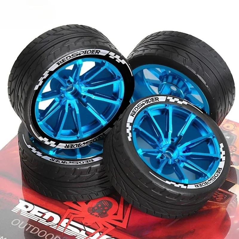 4 RC Phần 65 * 26mm Lốp Bánh Xe Lốp 12mm Vành Lục Giác Cao Su Bền Cho 1 / 10 1 / 12 1 / 14 RC Đua Xe Ô Tô Có Thể Cạnh Tranh Wltoys 144001