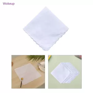 Khăn ăn tay vuông bằng cotton, dễ giặt, tiện lợi khi di chuyển