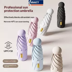 Ô chống nắng mini siêu nhẹ, gấp gọn tiện lợi, bảo vệ khỏi tia UV - Maky