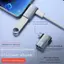 Bộ chuyển đổi cáp được cung cấp nguồn Micro-USB sang USB với thiết kế góc. Thích hợp cho máy tính bảng, TV (Trái)