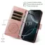 Ốp Lưng Cho Redmi A7 Pro Dập Nổi Mandala Da Khe Cắm Thẻ Dây Đeo Tay Dây Dài Chống Rơi Vỏ Điện Thoại