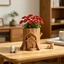 Treeling Charm Tree Stump Cottage Khuôn tuyệt vời để lưu trữ và trang trí trang sức