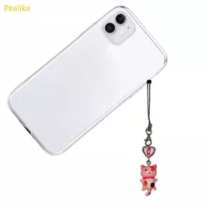 Dây Đeo Điện Thoại Phong Cách Y2K Quyến Rũ với Móc Khóa Trái Tim Hình Mèo dành cho Nữ và Bé gái