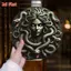 CIFbuy Gorgon Medusa Nghệ thuật treo tường Thần thoại Hy Lạp Trang trí kim loại ngoài trời