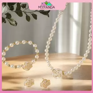 MYPANDA Bộ Vòng Tay và Bông Tai Cô Dâu Thanh Lịch, Quà Tặng Sang Trọng