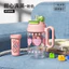 Phim hoạt hình mới Cốc nhựa Chất liệu PC Tay cầm dung tích lớn Ice Master Cup Nhiệt độ cao Chống bỏng Chống rò rỉ Double D