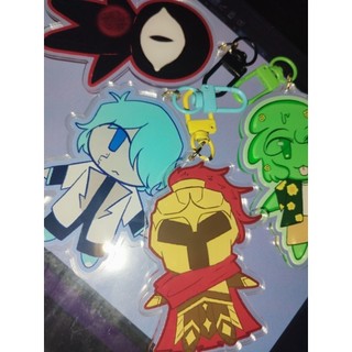 [ OPEN || AVAILABLE ]  ARG Clear acrylic keychains with colored clasps