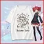 Áo thun Kasane Teto từ Vocaloid, phong cách hoạt hình dễ thương cho mùa hè