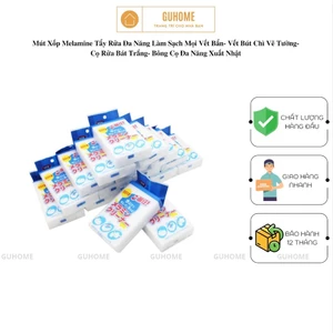 Mút Xốp Melamine Tẩy Rửa Đa Năng Làm Sạch Mọi Vết Bẩn- Vết Bút Chì Vẽ Tường- Cọ Rửa Bát Trắng- Bông Cọ Đa Năng Xuất Nhật