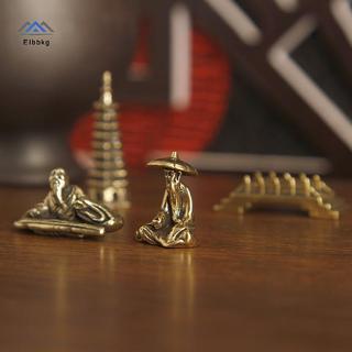 ELBBKG Đồng Câu Cá Ông Già Tượng Nhỏ Để Bàn Đồ Trang Trí Retro Ngư Dân Mini Các Bức Tượng Nhỏ Mô Hình Trang Trí Nhà Cửa Thủ Công Phụ Kiện Mới