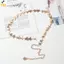 Thắt lưng nữ vintage kim loại hình ngôi sao pentagram - Trang sức cơ thể thời trang với thiết kế dây xích độc đáo