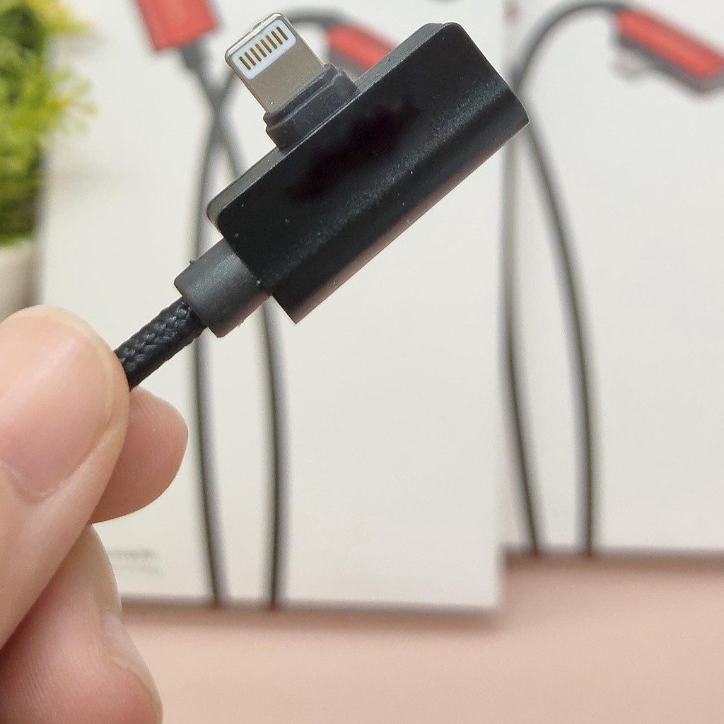 Cáp Sạc Nhanh Collen, Tích Hợp Tai Nghe Đầu Ngang Gaming, Chống Đứt, Chống Rối, dành cho iPhone