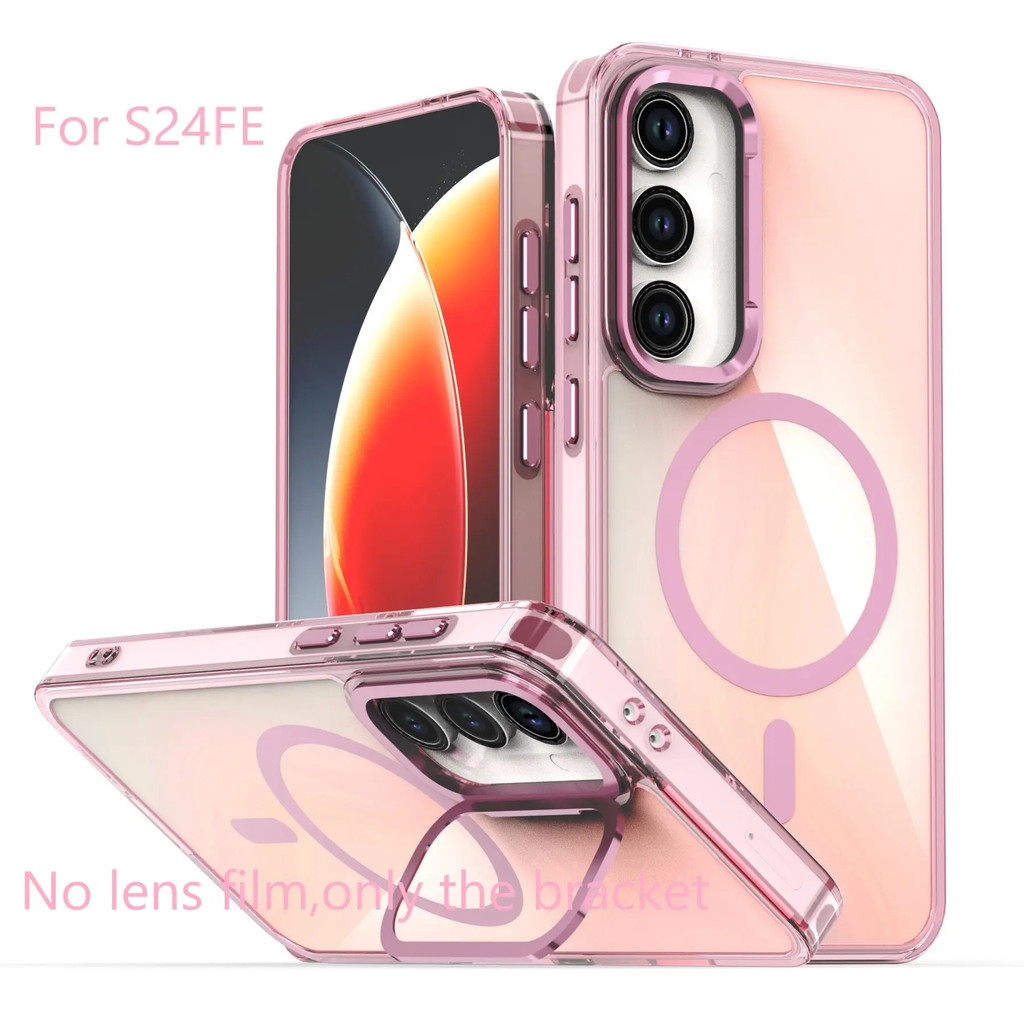 Ốp điện thoại đổi màu có giá đỡ kim loại tương thích cho Samsung S25 Ultra S24 ultra S23 ultra cho A56 5G A36 5G A55 A35 A15 A25 A13 A14 A05S