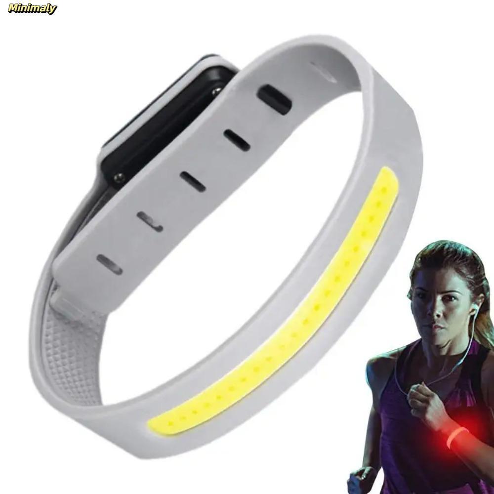 [Còn hàng] Đèn LED băng tay MINIMALY, Đèn cảnh báo chân tay có thể sạc lại USB, Đai an toàn di động Đèn chạy ban đêm chống nước chạy bộ