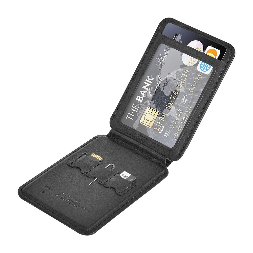 [Chính Hãng] Ví Da Đựng Thẻ Từ Tính WIWU Mag Wallet FM MW-005 Tích Hợp Định Vị Find My & Giá Đỡ Đa Năng
