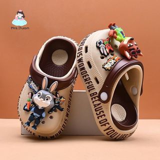 Dép lỗ Zootopia cho bé - Dép EVA chống trượt mềm nhẹ sandal hè đi biển đi chơi cho bé trai bé gái
