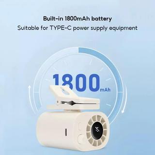 Kẹp xe hơi SEAMETAL USB di động có thể sạc lại Luồng khí mạnh mẽ 360° Quạt làm mát có thể điều chỉnh