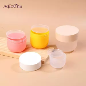 AqToCna 100 / 200 / 300 / 500g Chai Có Thể Đổ Lại Nhựa Màu Hồng Lọ Trang Điểm Rỗng Nồi Du Lịch Mặt / Kem Dưỡng Da Toàn Thân Dầu Xả Mỹ Phẩm AqToCna