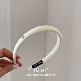 Băng đô retro màu trơn và kẻ sọc, phong cách ngọt ngào