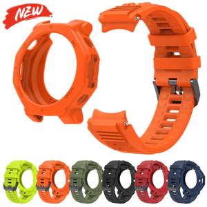 Ốp lưng silicon + dây đeo cho Amazfit T-Rex 3 Pro 48mm đồng hồ thể thao Vòng đeo tay phụ kiện bảo vệ