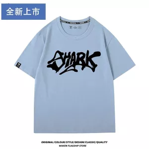 Tuyệt chủng Zero Game Allen Qiao Shark Lady Cùng phong cách cosplay ngắn tay nam nữ mùa hè Áo thun hai chiều hàng đầu
