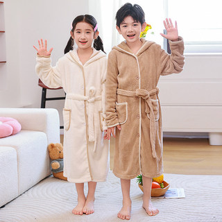 Áo choàng tắm trẻ em mềm mại, khăn tắm có mũ trùm đầu, áo choàng dài tay, thấm hút nhanh khô, không xù lông, thoải mái