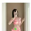 Đồ Bơi Nữ Bikini Chia Ba Mảnh Gợi Cảm Influencer Kim Cương Dây Chuyền Đồ Bơi