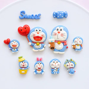 Set Charm Doraemon Sweet Kawaii – Trà Sữa, Kẹo Ngọt & Love Cute Resin Cao Cấp Gắn Dép Crocs Decor 2026