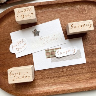 Dấu gỗ rubber stamp dạng chữ Nomi Everyday
