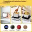 TRTR Hộp Bình Bằng Thép Không Gỉ Có Nắp Chậu Dầu Nhà Bếp Thùng Vuông Bảo Quản Chai Gia Vị Hộp Lọ Và Nắp Lọ Gia Vị Bộ VN