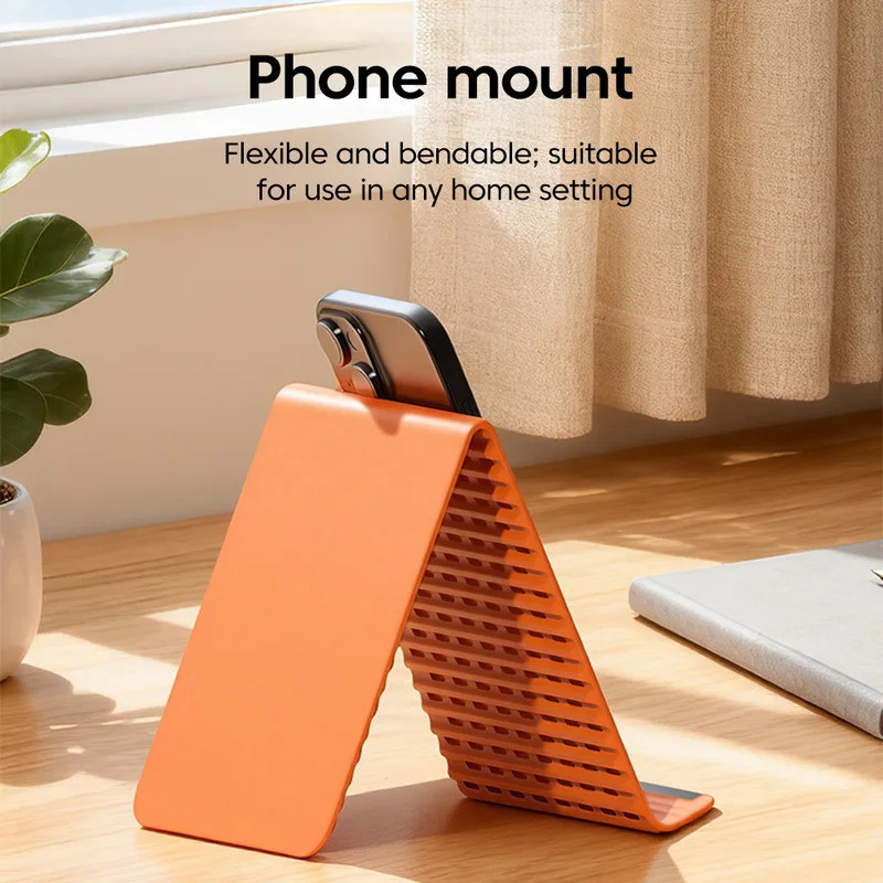 Giá đỡ máy tính bảng Giá đỡ điện thoại silicon có thể uốn cong có thể gập lại Giá đỡ máy tính để bàn lười biếng cho văn phòng chơi game du lịch
