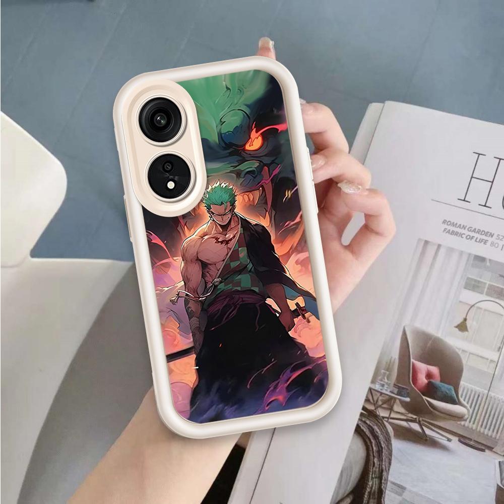 Ốp Lưng Cho OPPO A17 A17K A18 A38 A58 A60 4G Phim Hoạt Hình Silicon Mềm Đáng Yêu Ốp lưng TPU Asurosolon One Piece Angel Eye Chống Sốc Ốp Lưng