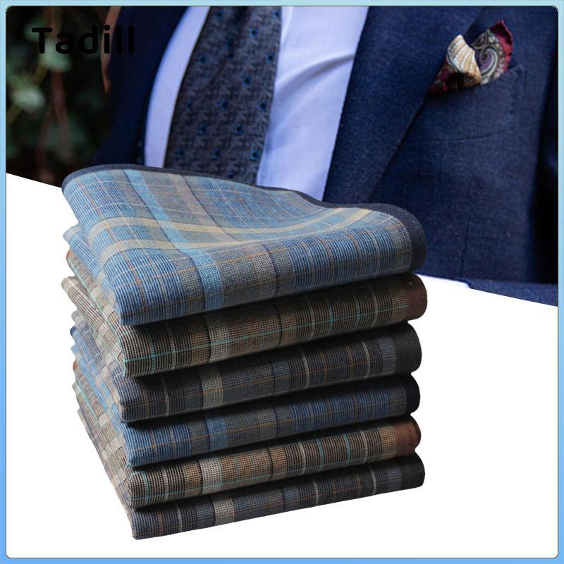Khăn tay cotton nam 6 chiếc, khăn mùi soa nam, khăn vuông công sở, phụ kiện cưới chú rể, prom, nam nữ, quà tặng cha