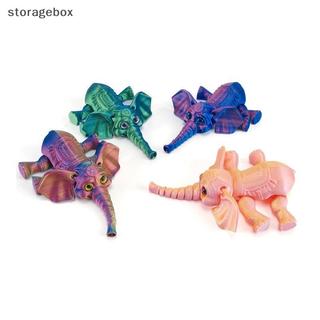 [Hộp lưu trữ] Mô hình voi in 3D PLA dễ thương Kawaii Trang trí máy tính để bàn Hoạt hình Mô hình di chuyển Đồ chơi trẻ em Bộ sưu tập sáng tạo Quà tặng đồ chơi đẹp