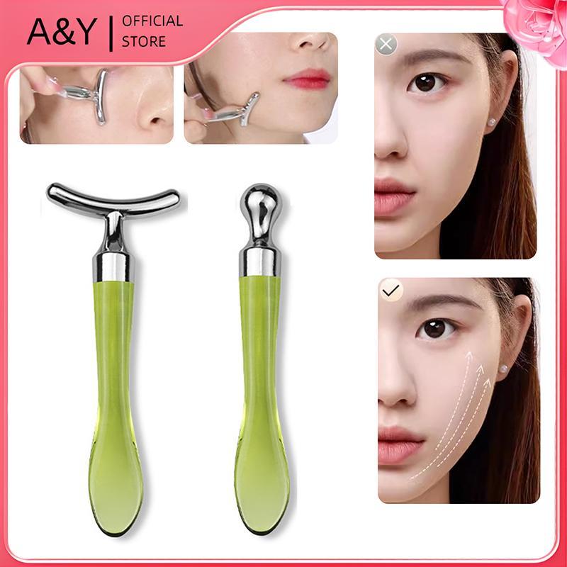 A & Y Kim Loại Đuôi Cá Massage Mặt Sti Chống Nhăn Kem Mắt Applicator Mặt nạ Trộn Thìa Muỗng Mắt Massage Beauty Bar Facial Ca.