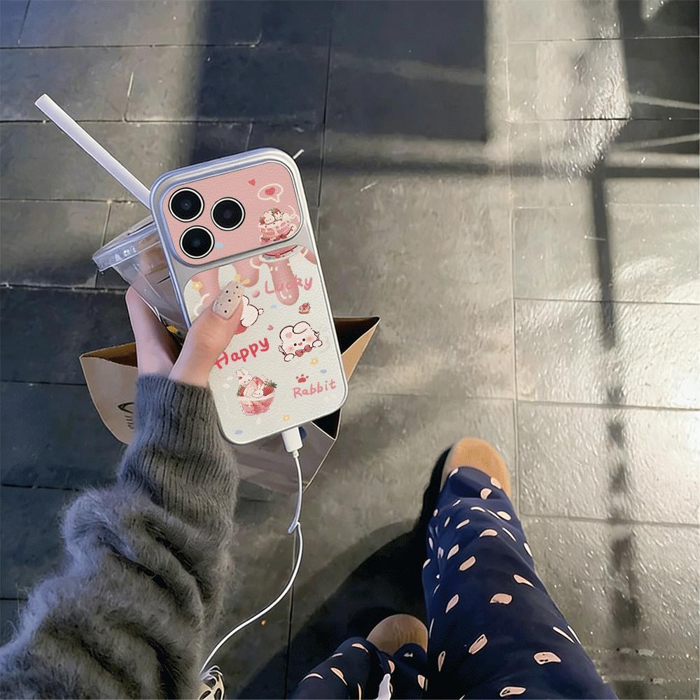 Bánh bột thỏ cho iPhone 17pro trường hợp iPhone 14/11/12pro giả vỏ cảm giác
