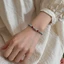 Tính khí cổ điển Bánh xe cầu nguyện màu ngọc lam 925 chúc may mắn cá tính Vòng tay nữ đa năng