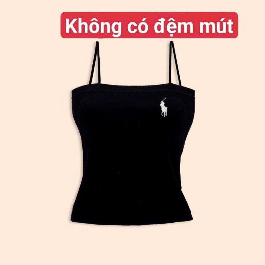 [ MỞ BÁN GIẢM 60% ] áo bún 2 dây  gân tăm mềm mịn co giãn -hình ngựa -chang3158