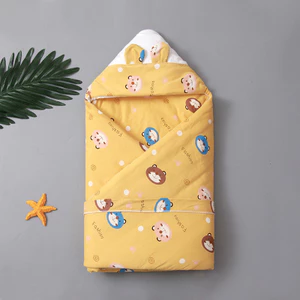 Cung cấp cho bé Ôm Chăn lụa Cotton Sản phẩm sơ sinh Ôm Chăn Kính chắn gió Swaddling Túi ngủ Chất liệu cotton nguyên chất VQKB